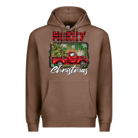 Chestnut merry christmas truck Premium Hoodie - BarkalooDesign