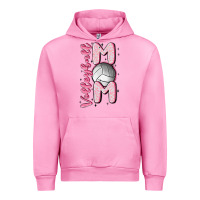 Fuchsia Pink volleyball mom Urban Hoodie - MaliasSmallBusiness