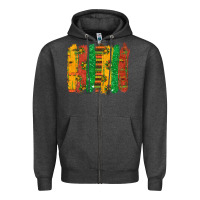 Charcoal Heather black history brushstroke Zipper Hoodie - texasbilliewilder
