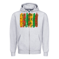 Heather Grey black history brushstroke Zipper Hoodie - texasbilliewilder