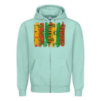 Seafoam black history brushstroke Zipper Hoodie - texasbilliewilder