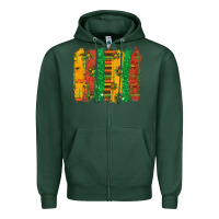 Sports Green black history brushstroke Zipper Hoodie - texasbilliewilder