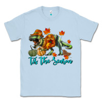 Dusty Blue t rex tis the season Classic Tee - RanaPortraitStore