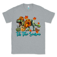 Heather Grey t rex tis the season Classic Tee - RanaPortraitStore