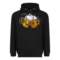 Black beer with christmas lights Heavyweight Hoodie - FaDigitalArtStudio