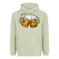 Matcha beer with christmas lights Heavyweight Hoodie - FaDigitalArtStudio