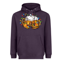 Plum beer with christmas lights Heavyweight Hoodie - FaDigitalArtStudio