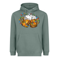 Sage beer with christmas lights Heavyweight Hoodie - FaDigitalArtStudio