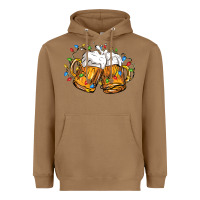 Toasted Coconut beer with christmas lights Heavyweight Hoodie - FaDigitalArtStudio