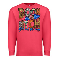 Cardinal boom bitch get out the way Premium Sweatshirt - HRA Design Shop