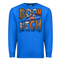 True Royal boom bitch get out the way Premium Sweatshirt - HRA Design Shop