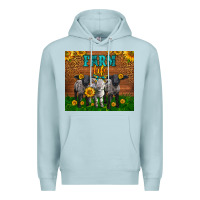 Blue Mist Western Baby Sheeps Farm Life Garden Premium Hoodie - LillyAllenDesigns