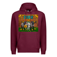 Burgundy Western Baby Sheeps Farm Life Garden Premium Hoodie - LillyAllenDesigns