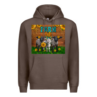 Coffee Western Baby Sheeps Farm Life Garden Premium Hoodie - LillyAllenDesigns