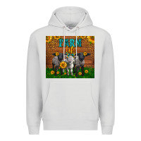 Dove Grey Western Baby Sheeps Farm Life Garden Premium Hoodie - LillyAllenDesigns