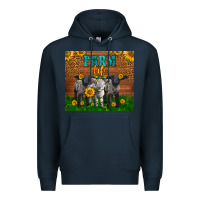 Navy Western Baby Sheeps Farm Life Garden Premium Hoodie - LillyAllenDesigns