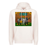 Pale Pink Western Baby Sheeps Farm Life Garden Premium Hoodie - LillyAllenDesigns