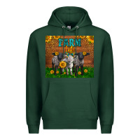 Sports Green Western Baby Sheeps Farm Life Garden Premium Hoodie - LillyAllenDesigns