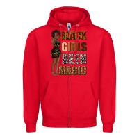Red black girls been magic Zipper Hoodie - texasbilliewilder