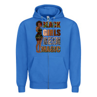 True Royal black girls been magic Zipper Hoodie - texasbilliewilder