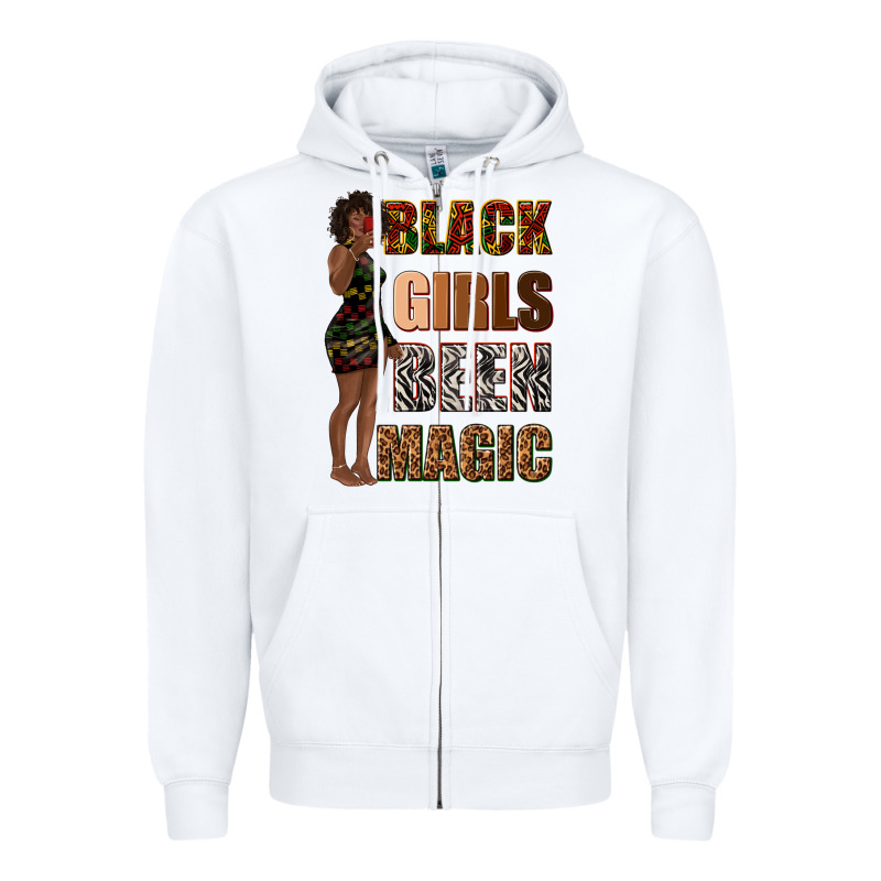 Black Girls Been Magic Zipper Hoodie by texasbilliewilder | Teevron