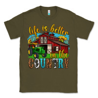 Army Green life is better in the country western Classic Tee - texasbilliewilder