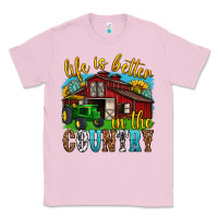 Bubblegum Pink life is better in the country western Classic Tee - texasbilliewilder