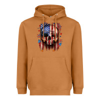 Meerkat 4th of July skull American flag Heavyweight Hoodie - Neo Western