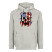 Moon Dust 4th of July skull American flag Heavyweight Hoodie - Neo Western