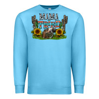 Ocean Blue mama tried1 Premium Sweatshirt - CowhideDigitalArt
