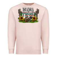 Pale Pink mama tried1 Premium Sweatshirt - CowhideDigitalArt
