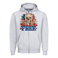 Born To Be Free Skeleton Zipper Hoodie | Teevron