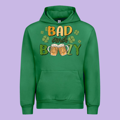 Bad And Boozy Urban Hoodie Designed By Maliassmallbusiness
