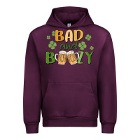 Mauve Wine bad and boozy Urban Hoodie - MaliasSmallBusiness