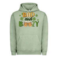 Pigment Oil Green bad and boozy Urban Hoodie - MaliasSmallBusiness