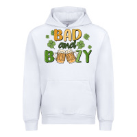 White bad and boozy Urban Hoodie - MaliasSmallBusiness