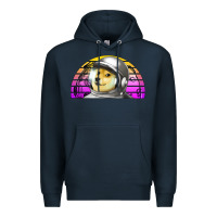 Navy dogecoin to the mars Premium Hoodie - Jasminsmagicworld