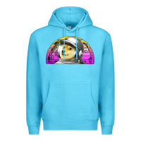 Ocean Blue dogecoin to the mars Premium Hoodie - Jasminsmagicworld
