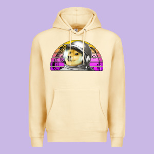 Dogecoin To The Mars Premium Hoodie Designed By Jasminsmagicworld