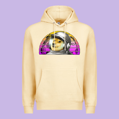Dogecoin To The Mars Premium Hoodie Designed By Jasminsmagicworld