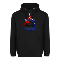 Black 4th of July unicorn Heavyweight Hoodie - Neo Western