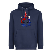 Navy 4th of July unicorn Heavyweight Hoodie - Neo Western