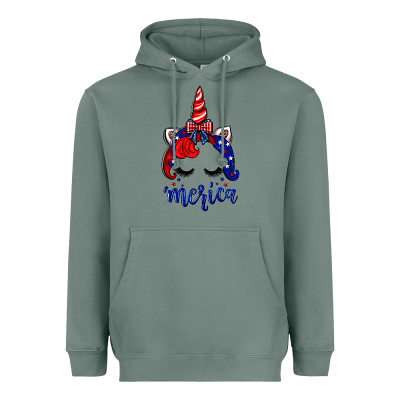 4th Of July Unicorn Heavyweight Hoodie by Neo Western | Teevron