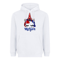 White 4th of July unicorn Heavyweight Hoodie - Neo Western