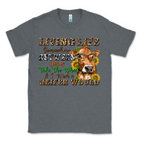 Charcoal Heather living life somewhere between jesus take the wheel Classic Tee - texasbilliewilder
