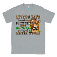 Heather Grey living life somewhere between jesus take the wheel Classic Tee - texasbilliewilder