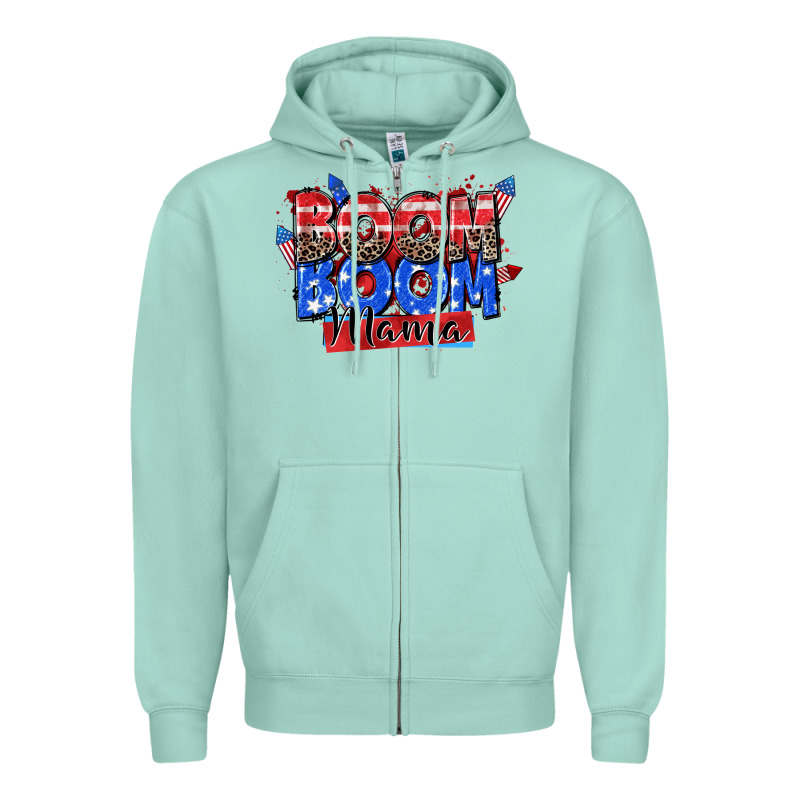 Boom Boom Mama Zipper Hoodie by Zillion Design Studio | Teevron