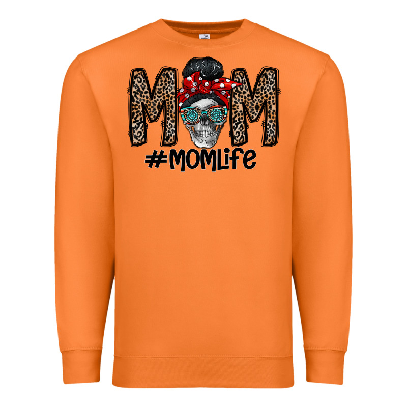 Mom Life Premium Sweatshirt by CowhideDigitalArt | Teevron