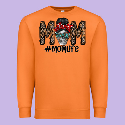 Mom Life Premium Sweatshirt Designed By Cowhidedigitalart