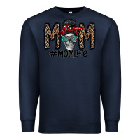 Navy mom life Premium Sweatshirt - CowhideDigitalArt